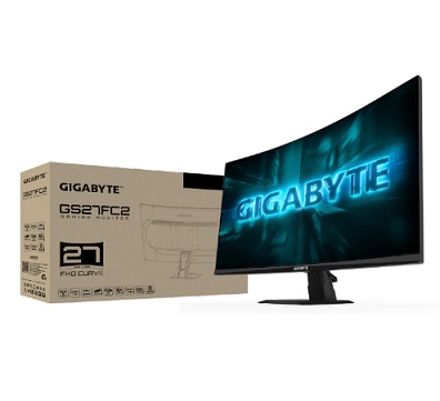 מסך מחשב קעור לגיימרים 27 אינץ' ג'יגהבייט Gigabyte GS27FC2 EU Gaming Monitor 27 Inch FHD Curved VA 240Hz 1ms 2xHDMI DP
